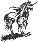 Unicorn Decal 32 